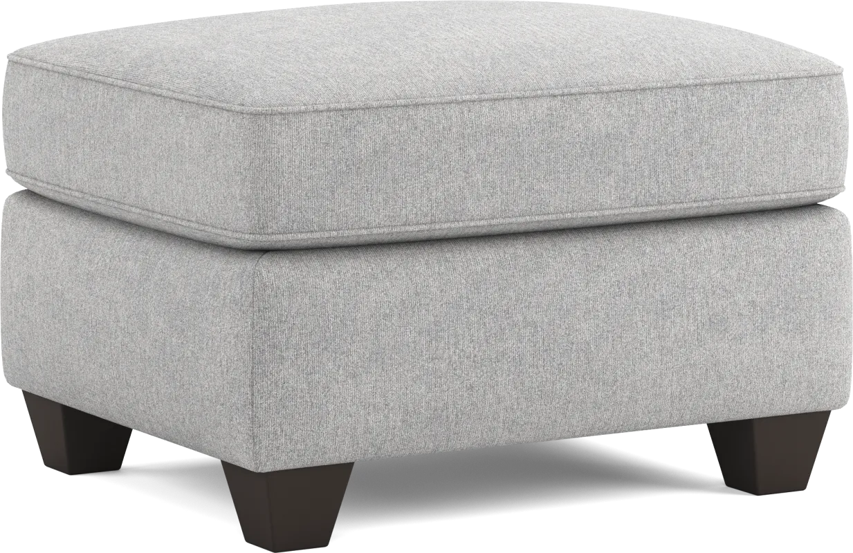 Alanis Bay Gray Ottoman