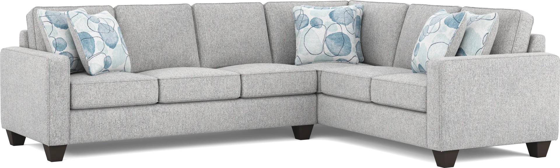 Alanis Bay Gray 2 Pc Sectional - Image 2