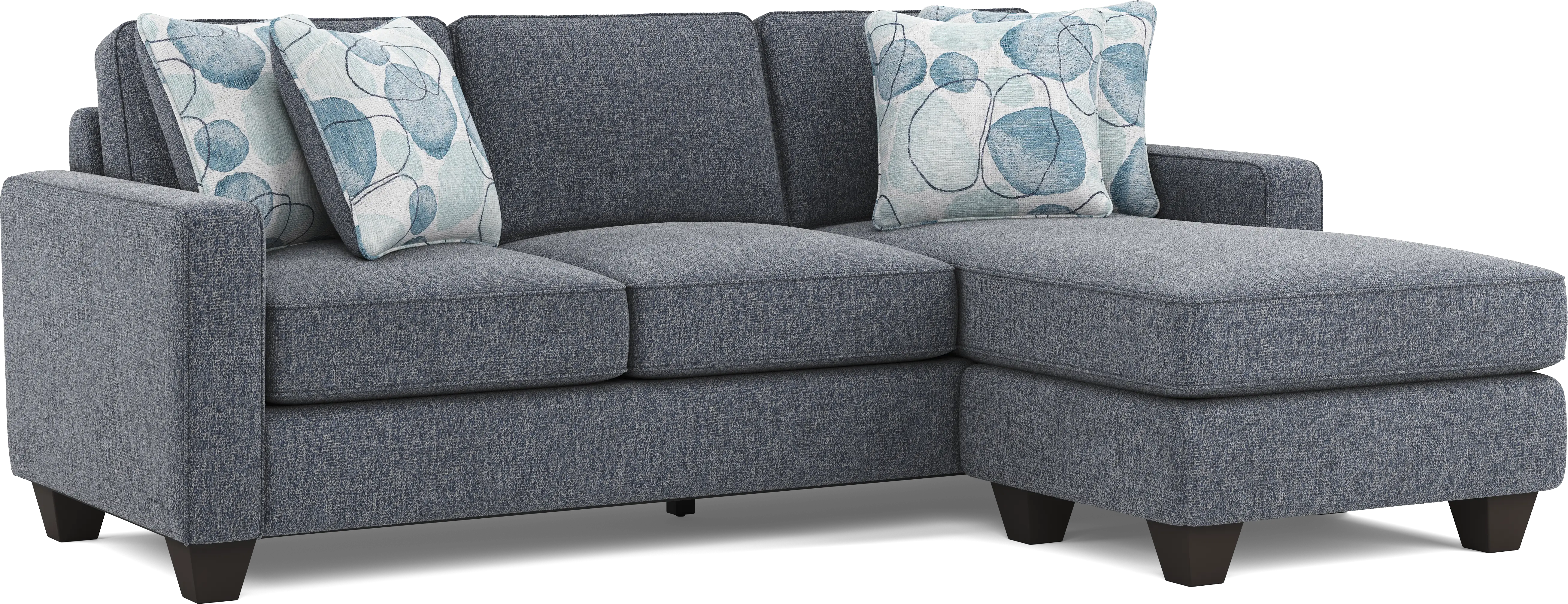 Alanis Bay Blue 4 Pc Living Room - Thumbnail - Image 2