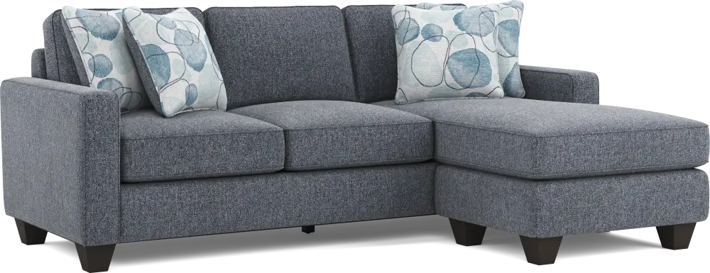 Alanis Bay Blue Sofa Chaise