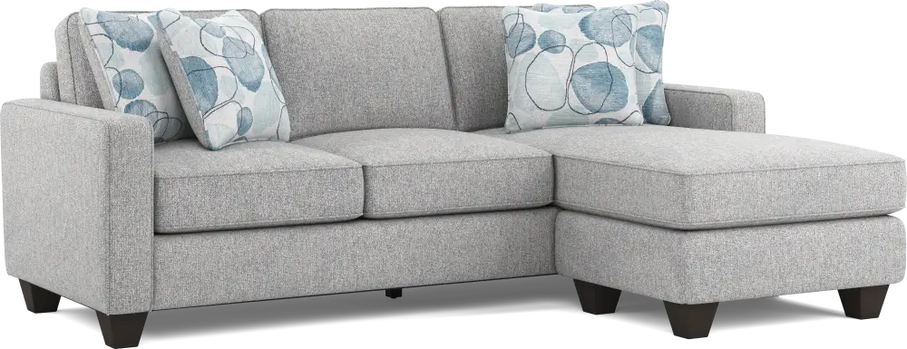 Alanis Bay Gray Gel Foam Sleeper Chaise