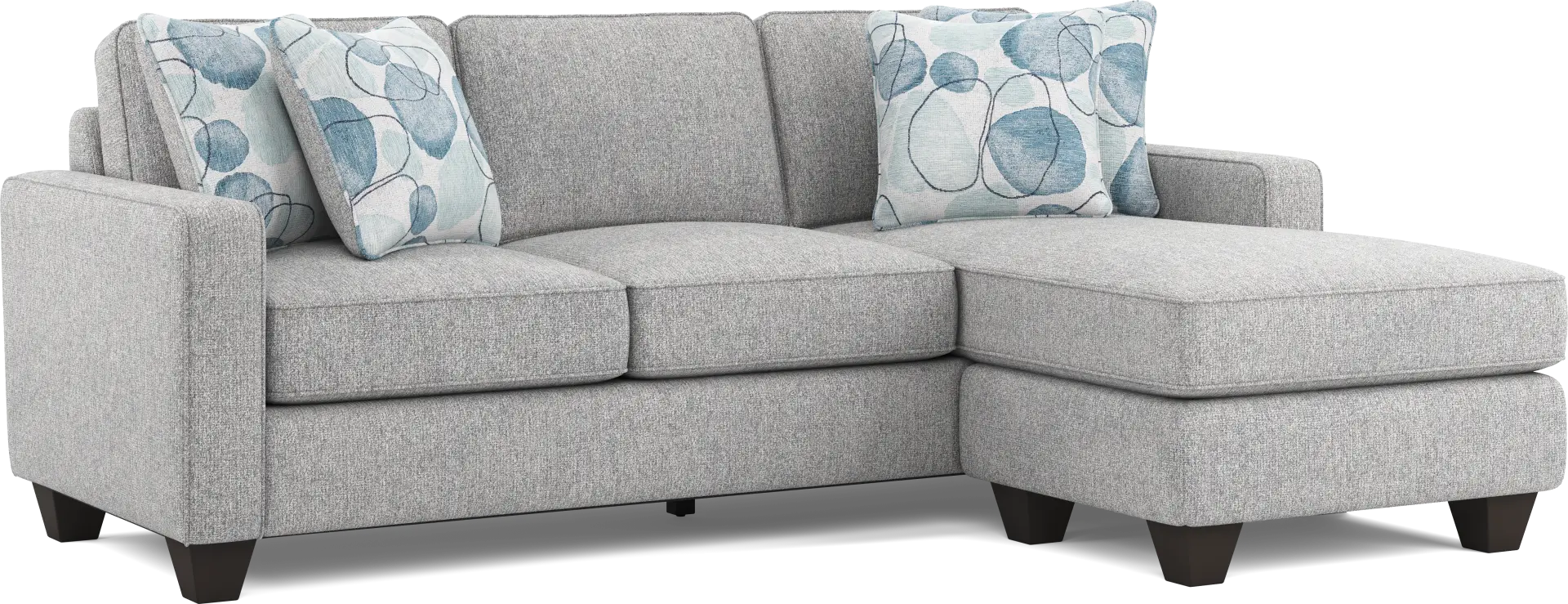 Alanis Bay Gray Sofa Chaise
