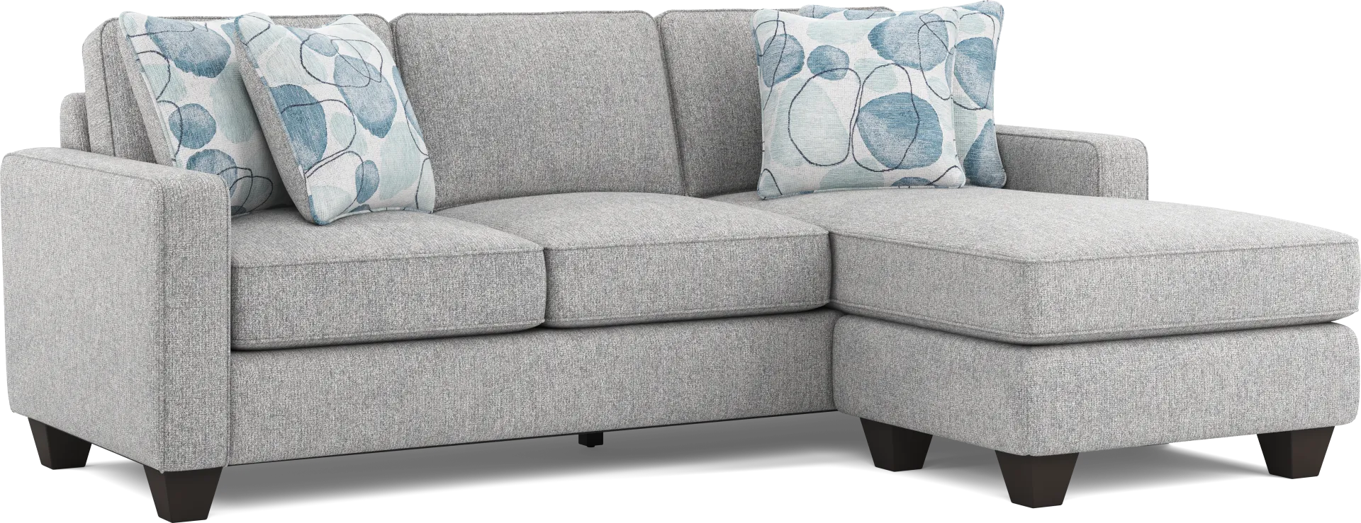 Alanis Bay Gray Sofa Chaise - Image 2