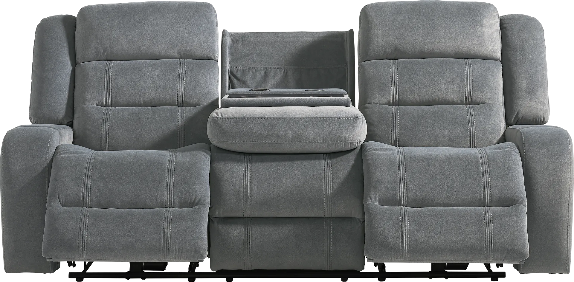 McKinley Graphite 3 Pc Power Reclining Living Room - Image 2