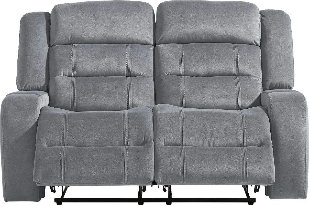 McKinley Graphite Reclining Loveseat
