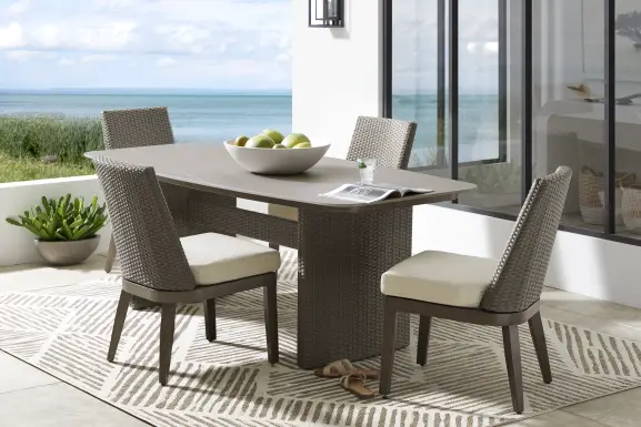 Point Reyes Brown 5 Pc Outdoor Dining Set