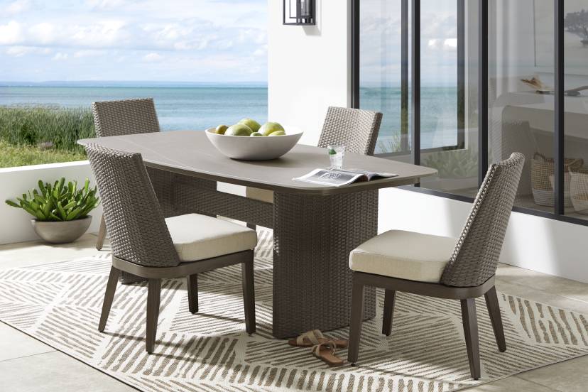 Point Reyes Brown 5 Pc Outdoor Dining Set