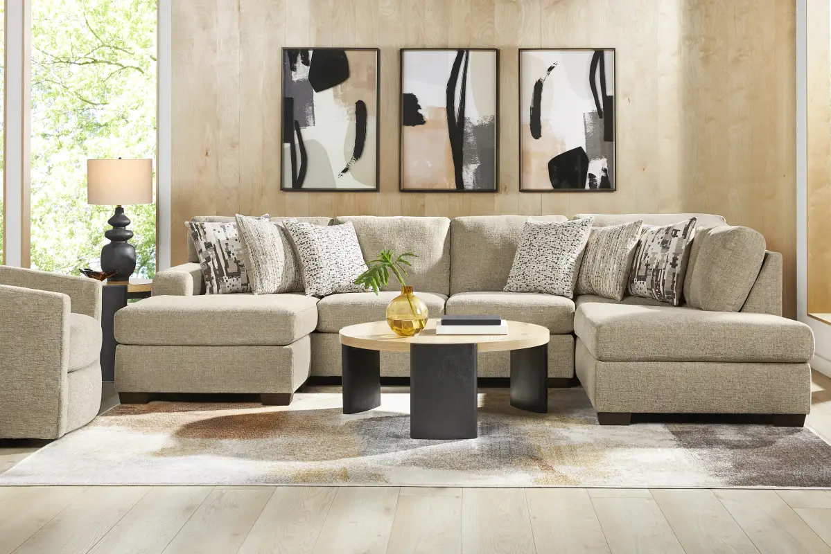Sutterfield Beige 2 Pc Sectional