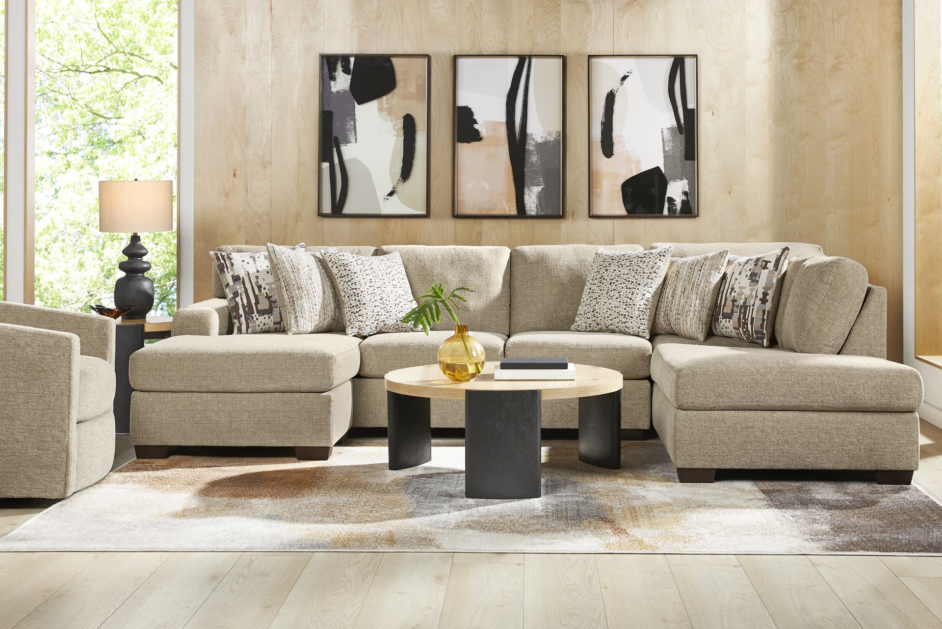 Sutterfield Beige 2 Pc Sectional - Image 2