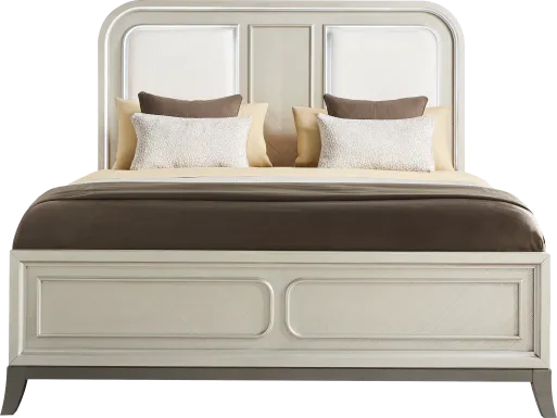 Colette Silver 3 Pc Queen Upholstered Bed