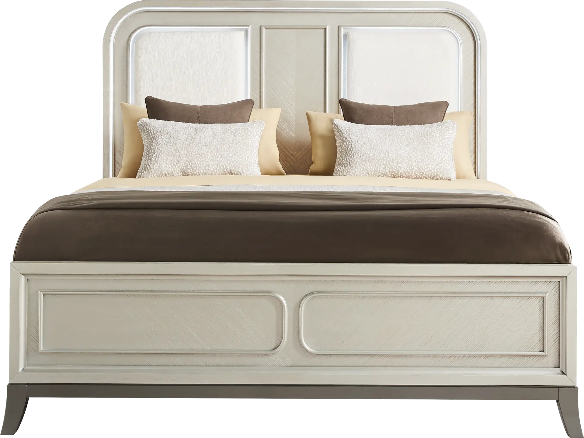 Colette Silver 3 Pc Queen Upholstered Bed