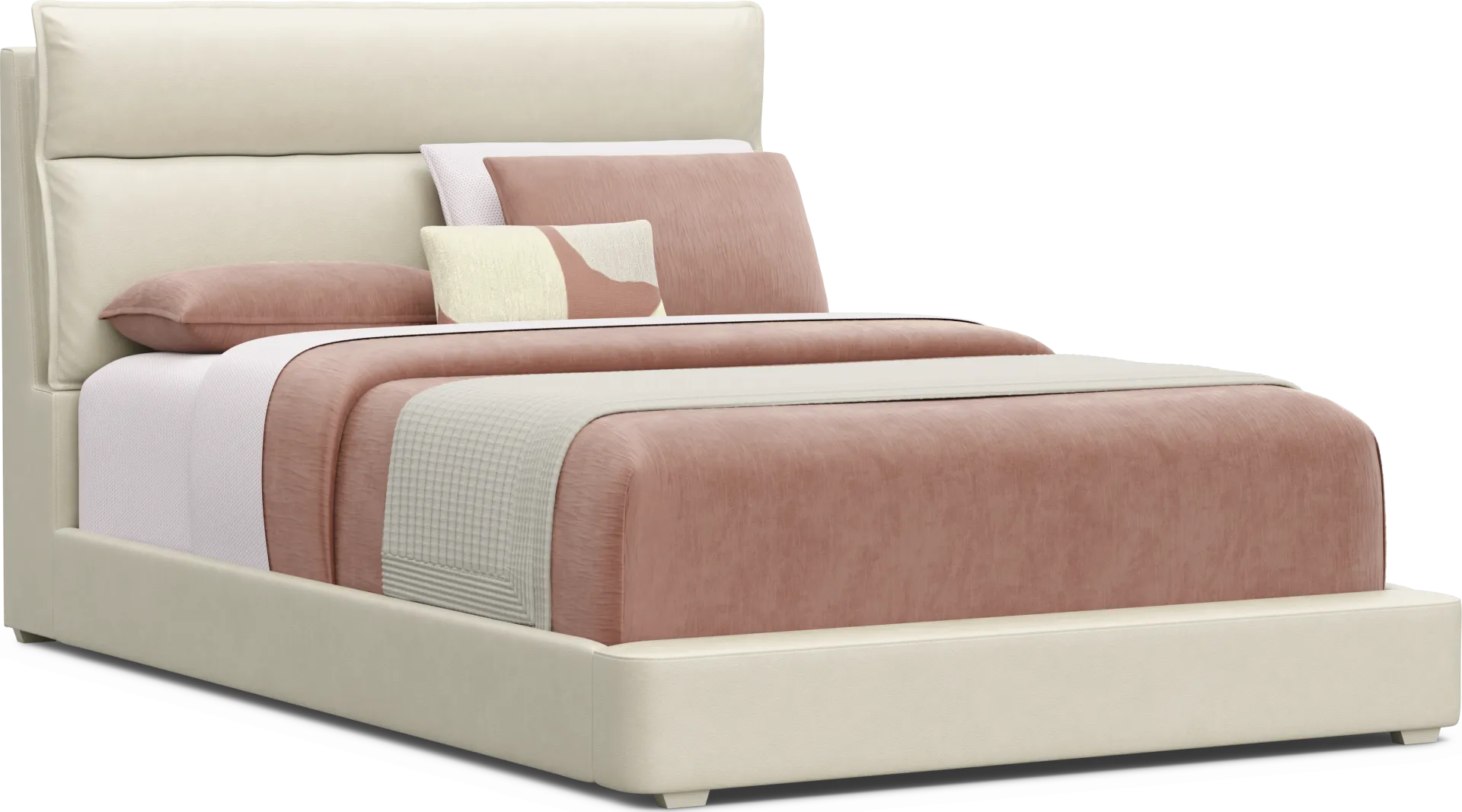Kids Cloud9 Cream Full Upholstered Bed - Image 1
