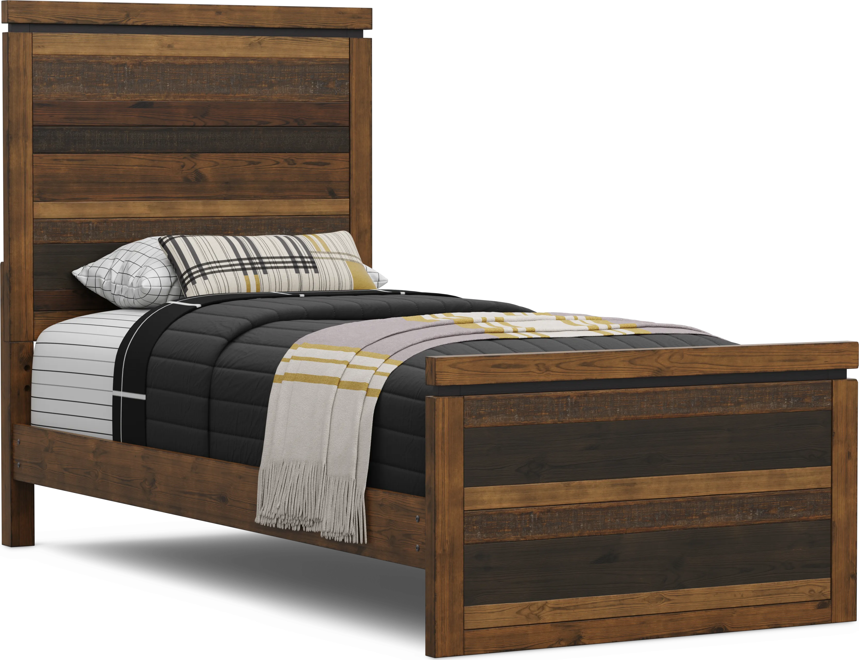 Kids Westover Hills Jr Brown Twin XL Panel Bed - Thumbnail - Image 1