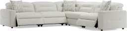 5 pc dual power reclining sectional