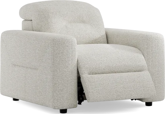 Belia Beige Dual Power Recliner