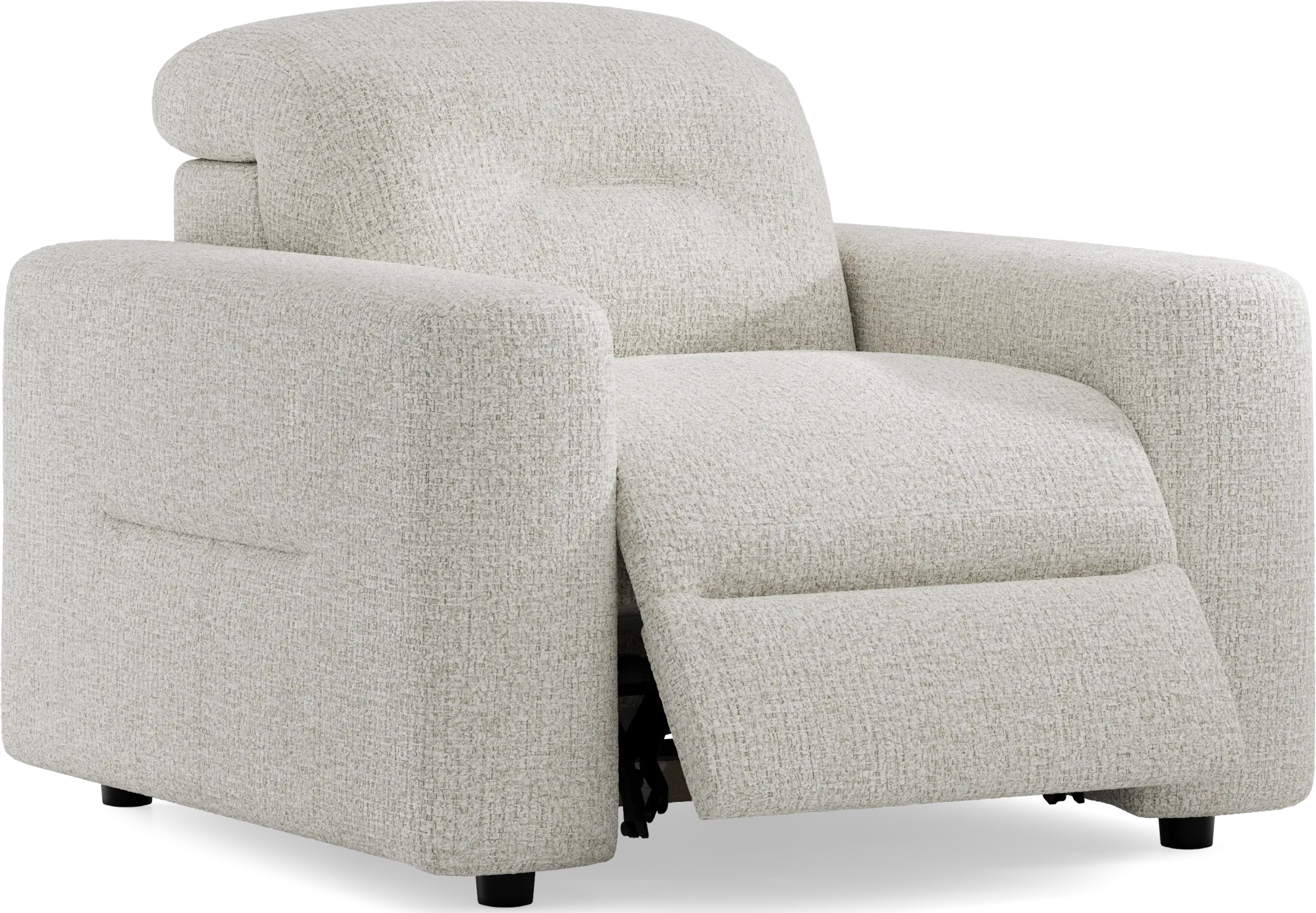 Belia Beige Dual Power Recliner - Image 1