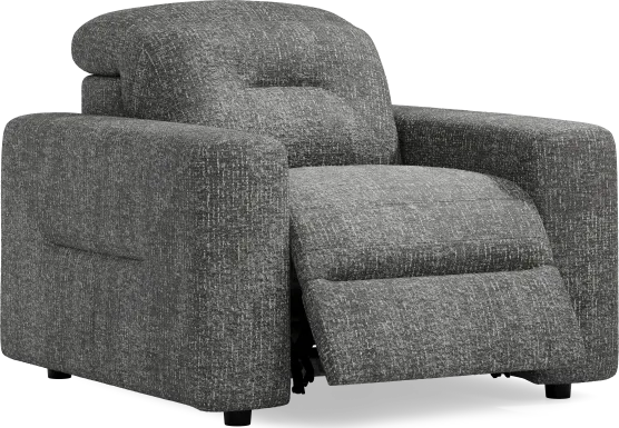 Belia Gray Dual Power Recliner