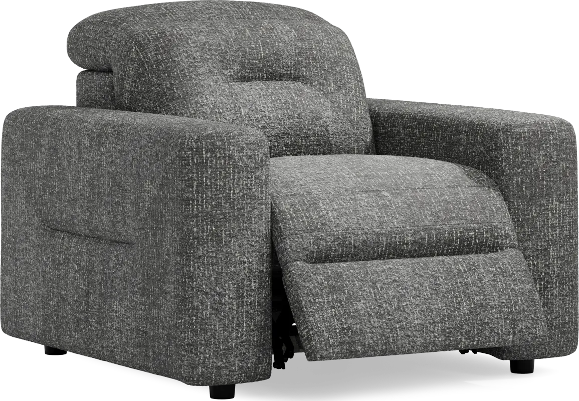 Belia Gray Dual Power Recliner