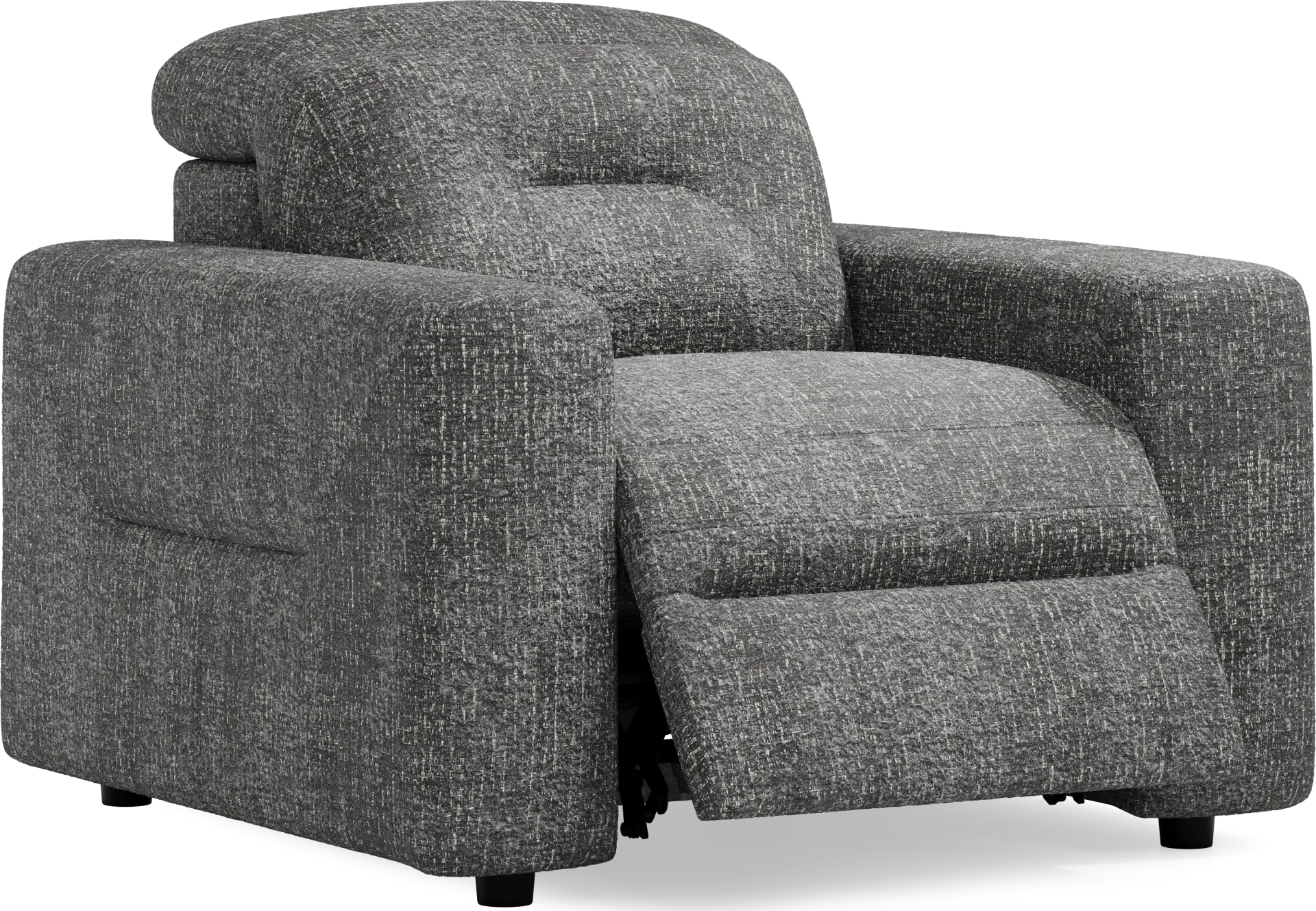 Belia Gray Dual Power Recliner - Image 1