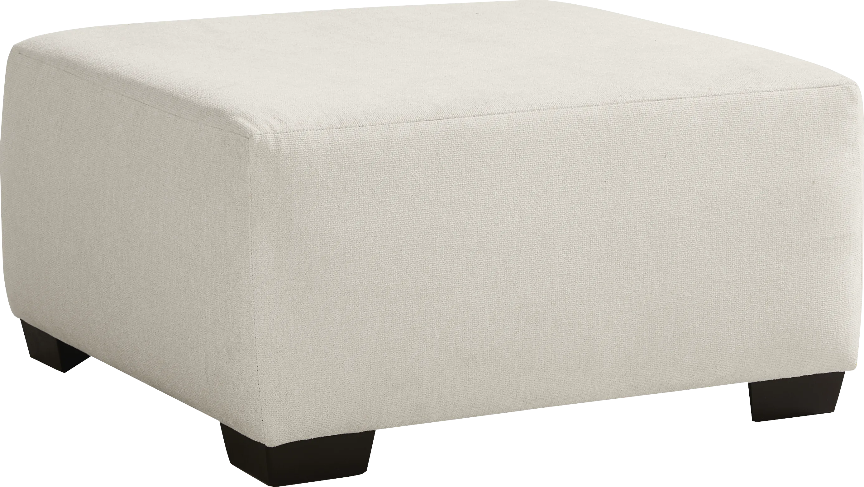 Alexander Ivory Cocktail Ottoman - Thumbnail - Image 1