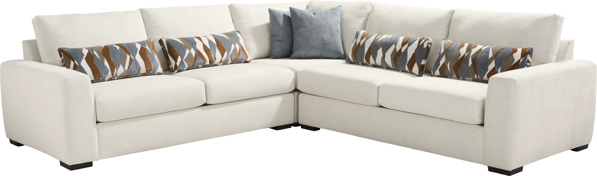 Alexander Ivory 3 Pc Sectional - Image 1