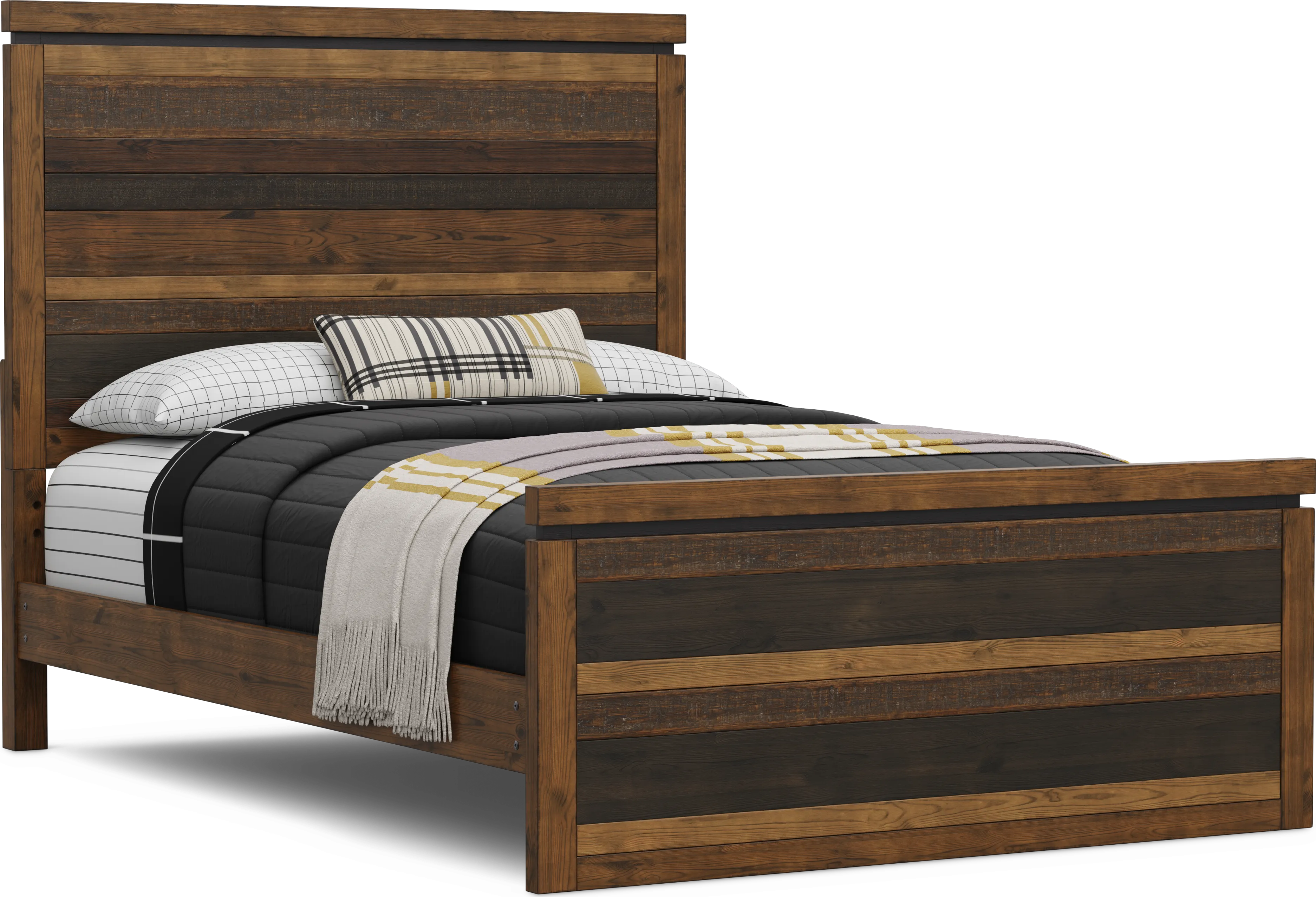 Kids Westover Hills Jr Brown Full Panel Bed - Thumbnail - Image 1