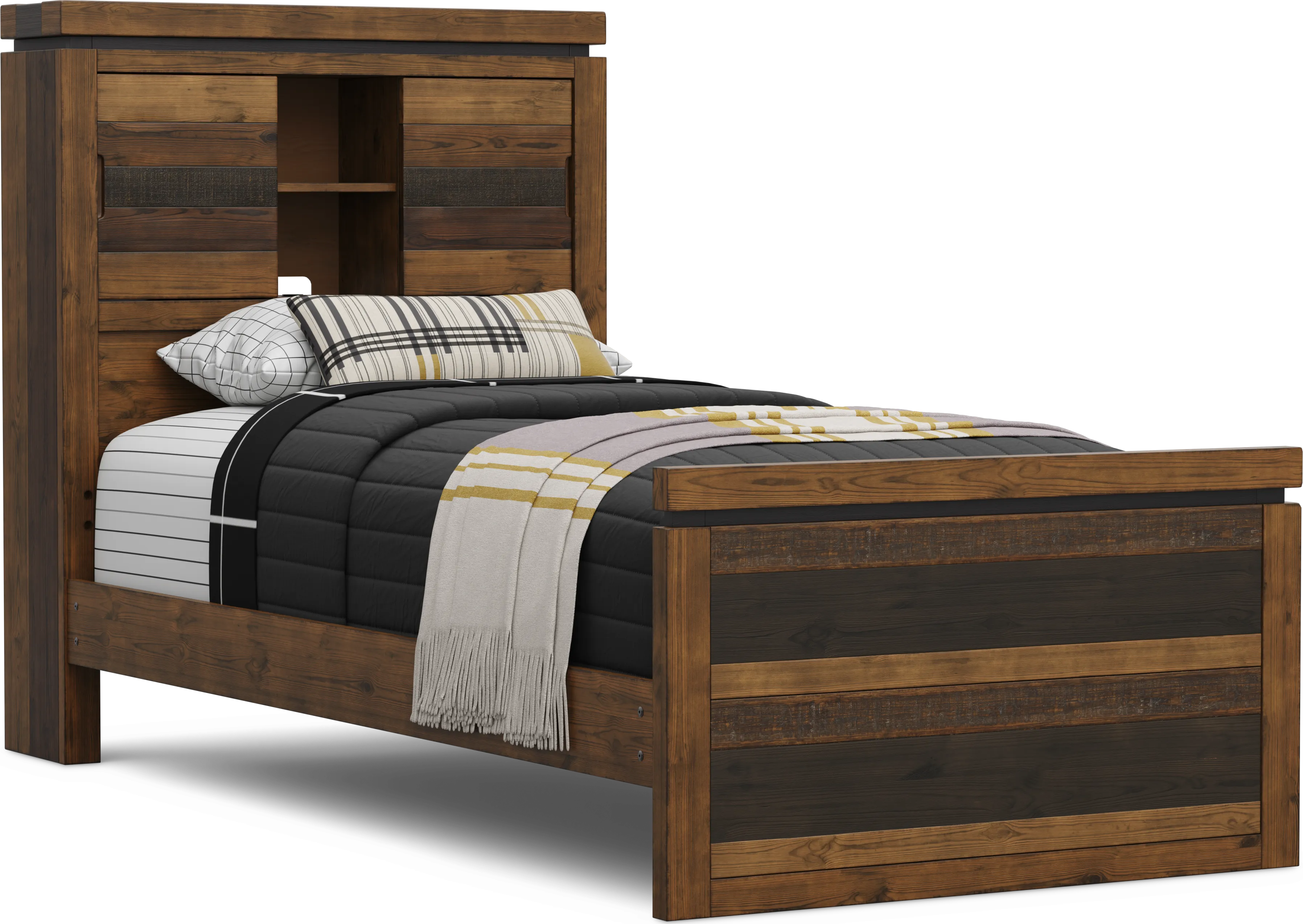 Kids Westover Hills Jr Brown Twin Bookcase Bedroom - Thumbnail - Image 2