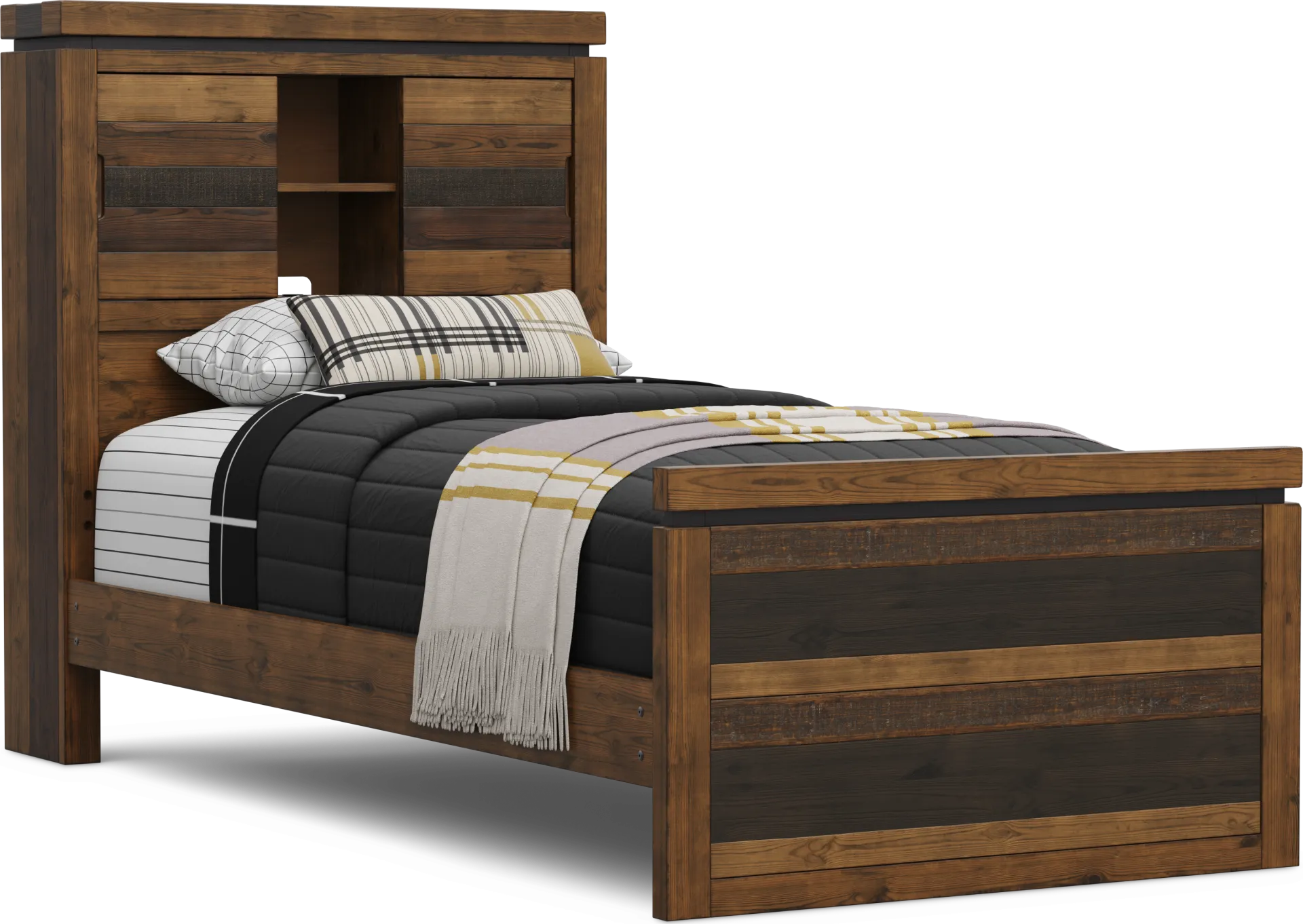 Kids Westover Hills Jr Brown Twin Bookcase Bedroom - Image 2