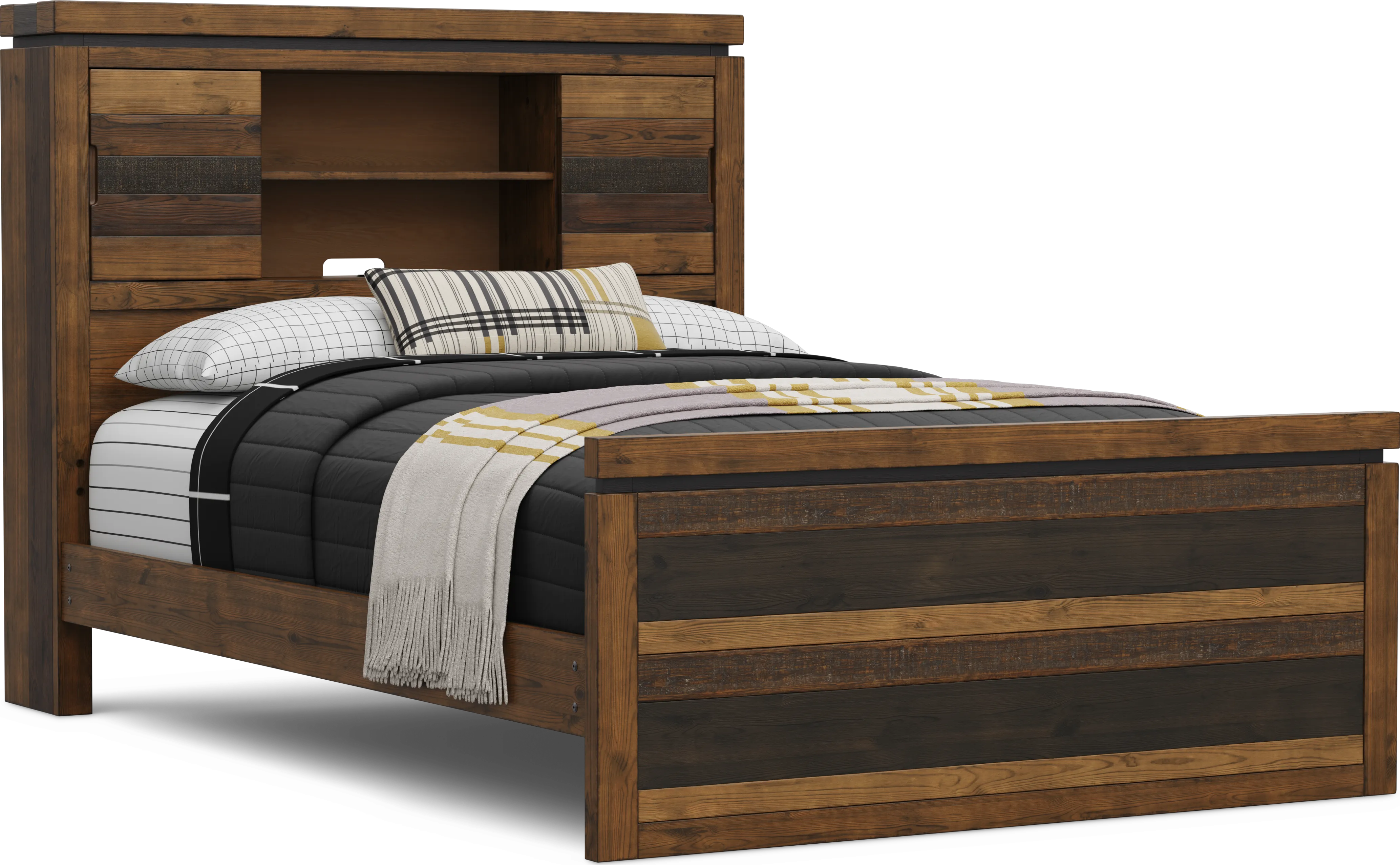 Kids Westover Hills Jr Brown Full Bookcase Bedroom - Thumbnail - Image 2