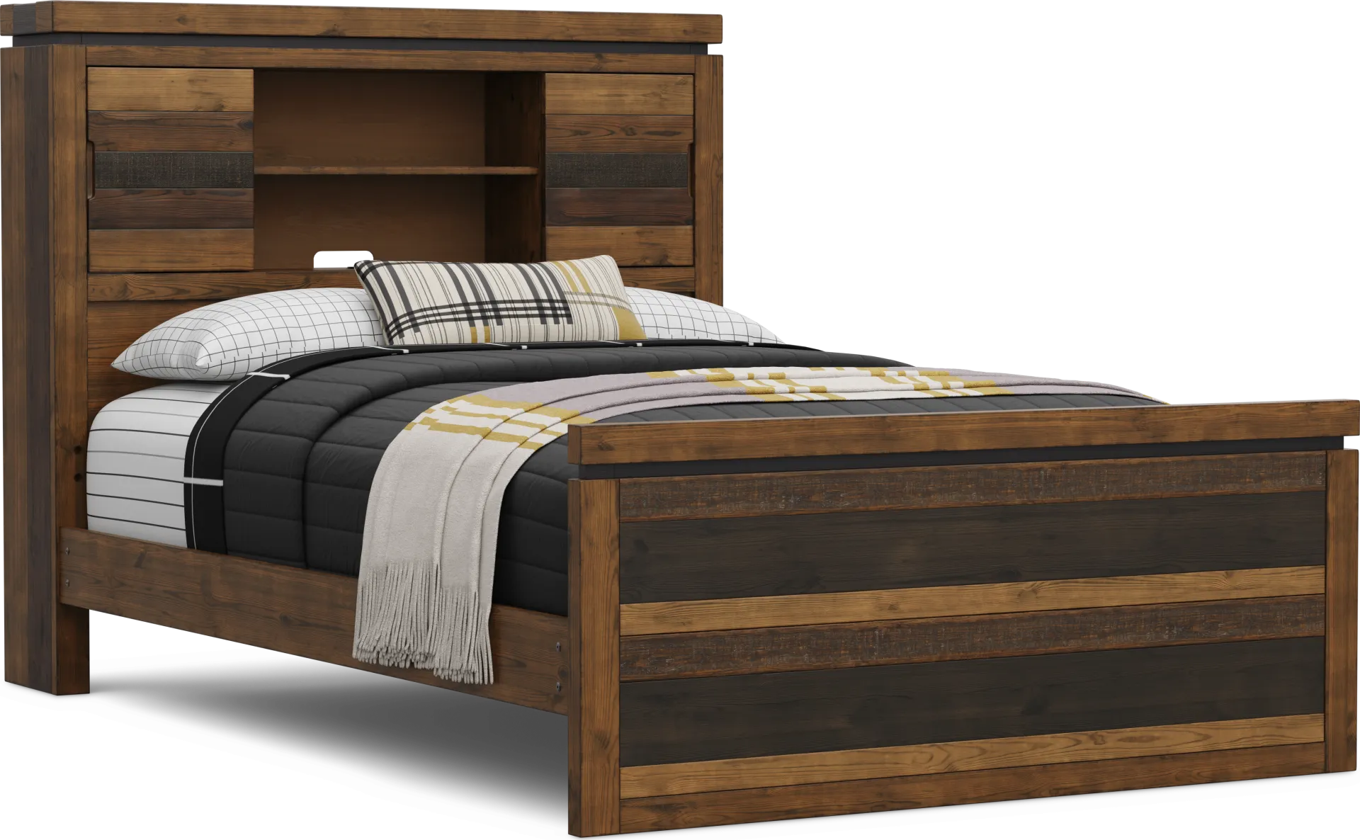 Kids Westover Hills Jr Brown Full Bookcase Bed - Image 2