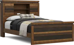 3 pc full bookcase bed