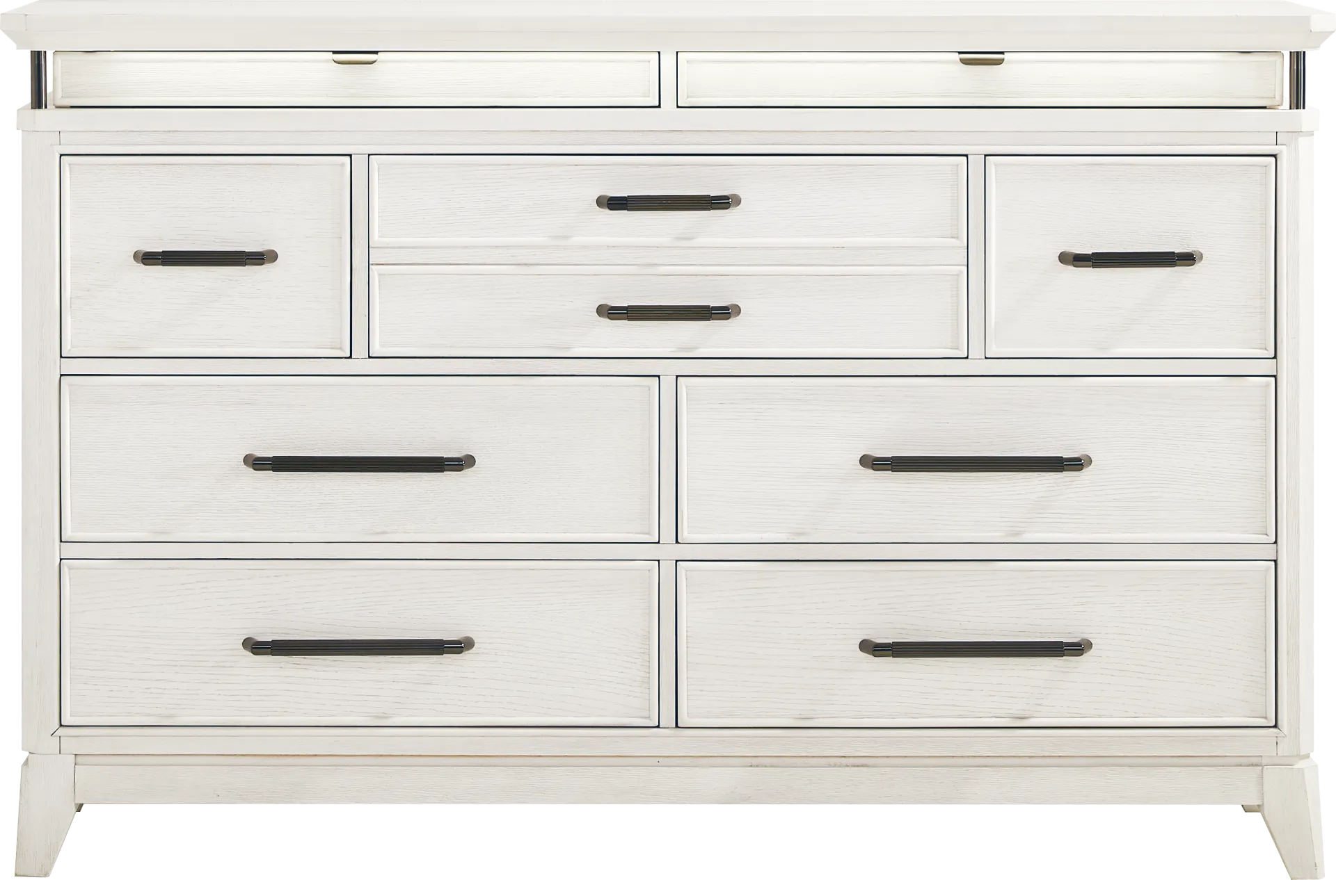 Heiress White 5 Pc Queen Upholstered Bedroom - Image 4