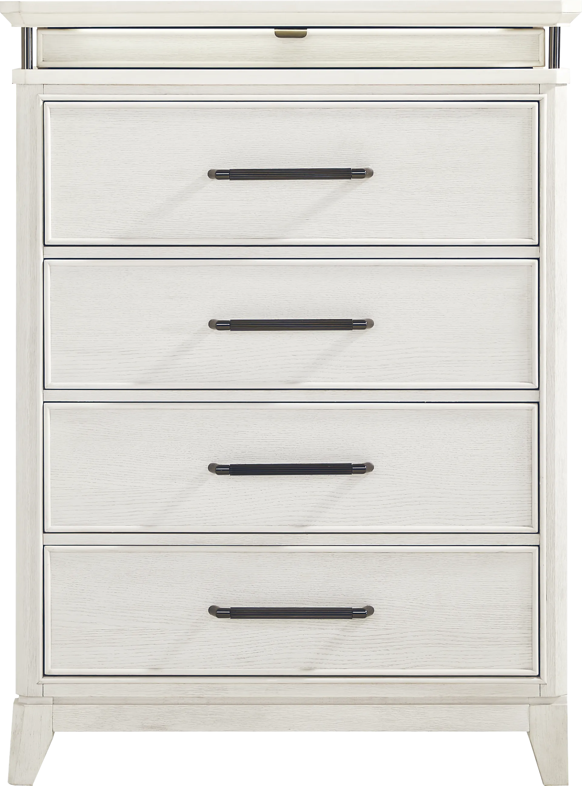 Heiress White 5 Pc Queen Upholstered Bedroom - Image 4