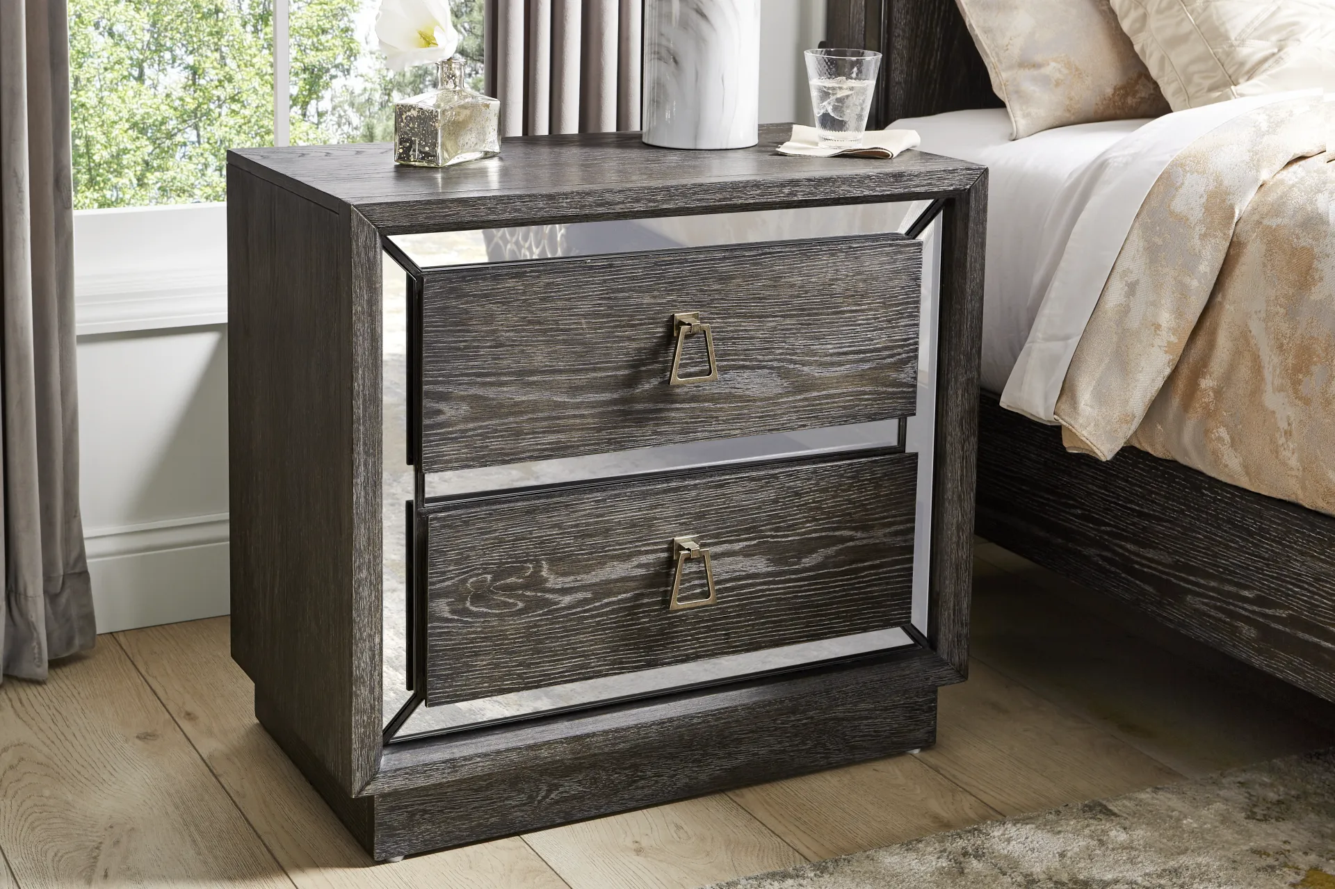 Savoy Creek Ash Gray Nightstand - Image 3
