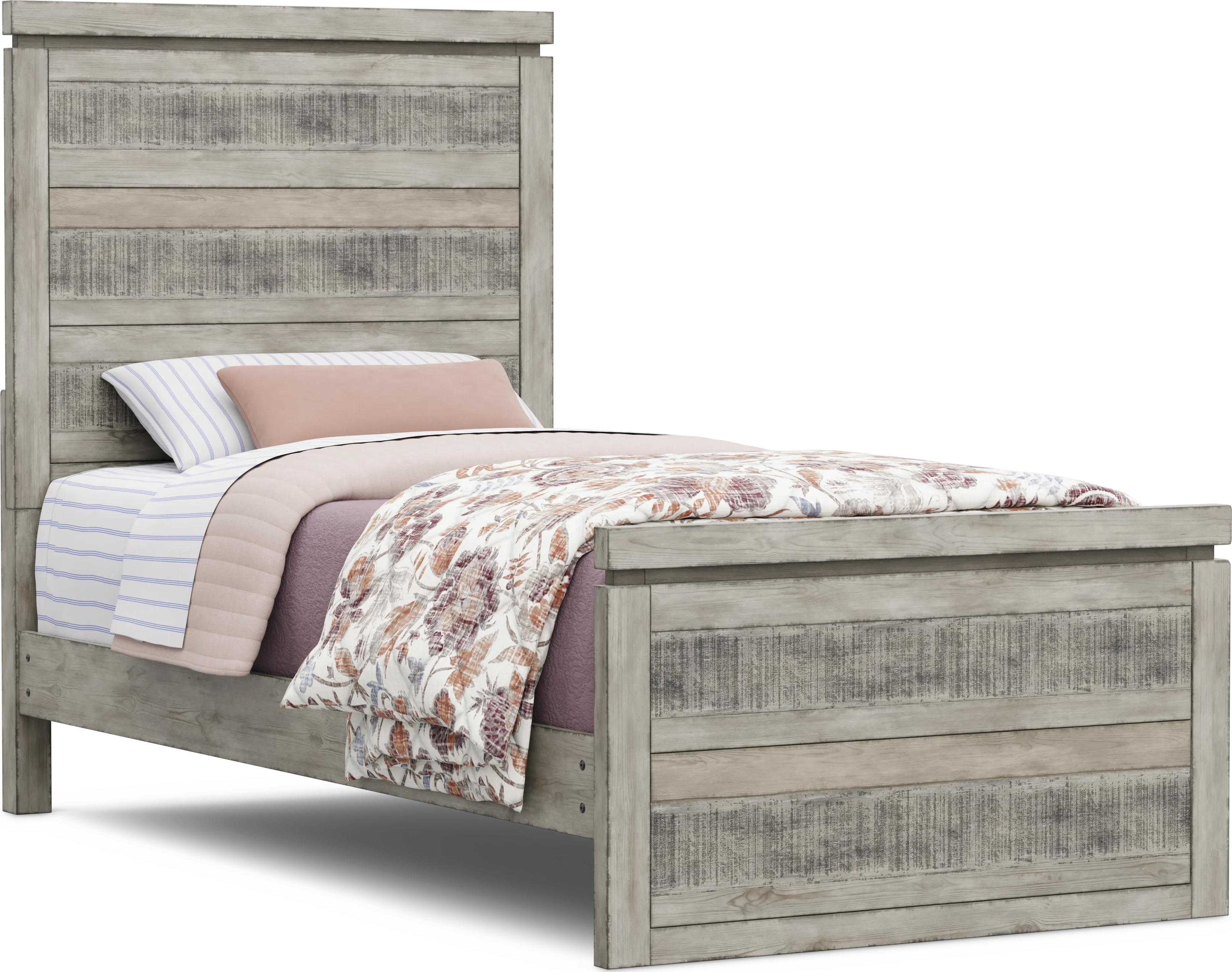 Kids Westover Hills Jr Gray Twin Panel Bed - Thumbnail - Image 1