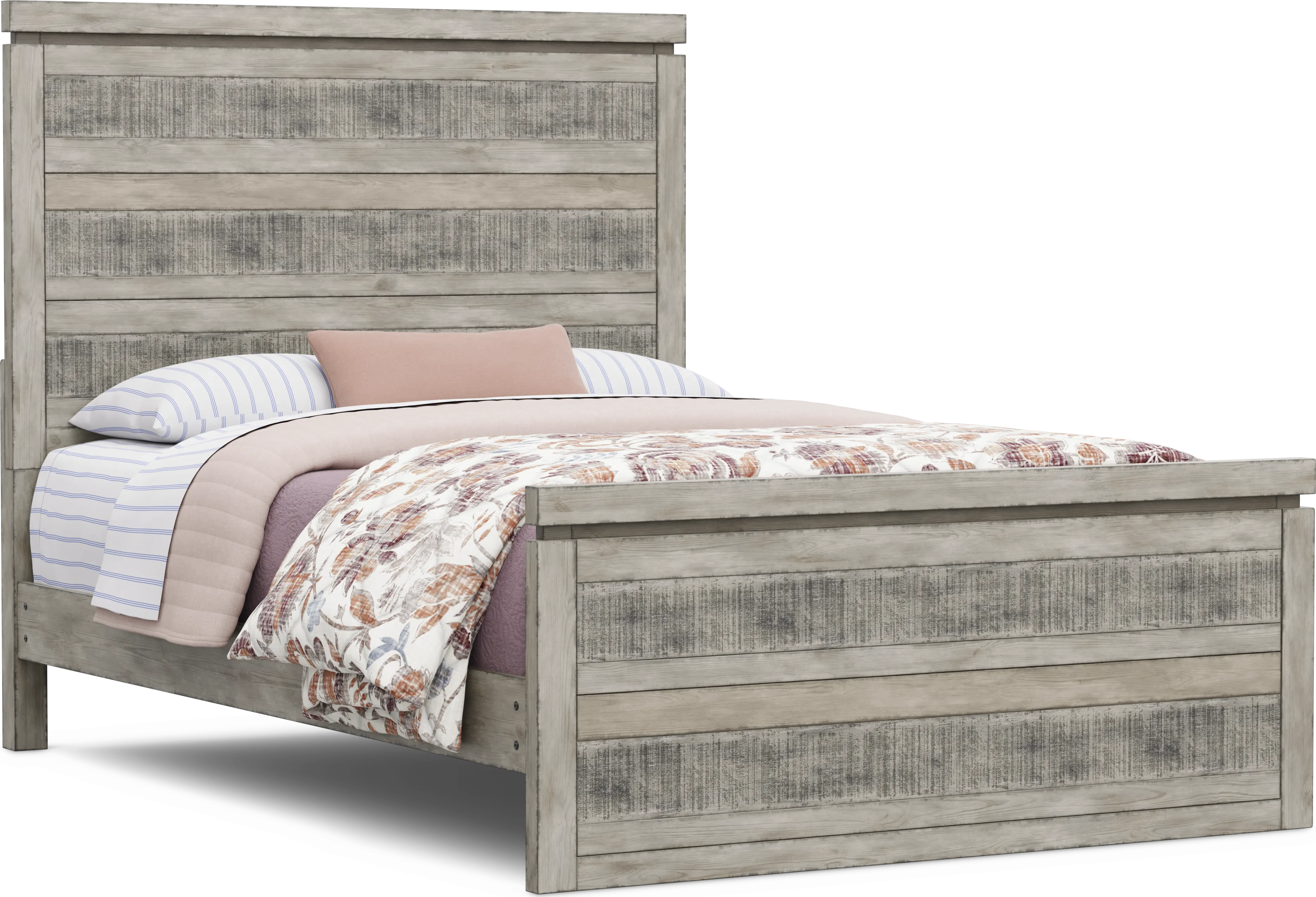 Kids Westover Hills Jr Gray Full Panel Bed - Thumbnail - Image 1