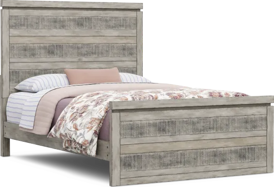 Kids Westover Hills Jr Gray Full Panel Bed