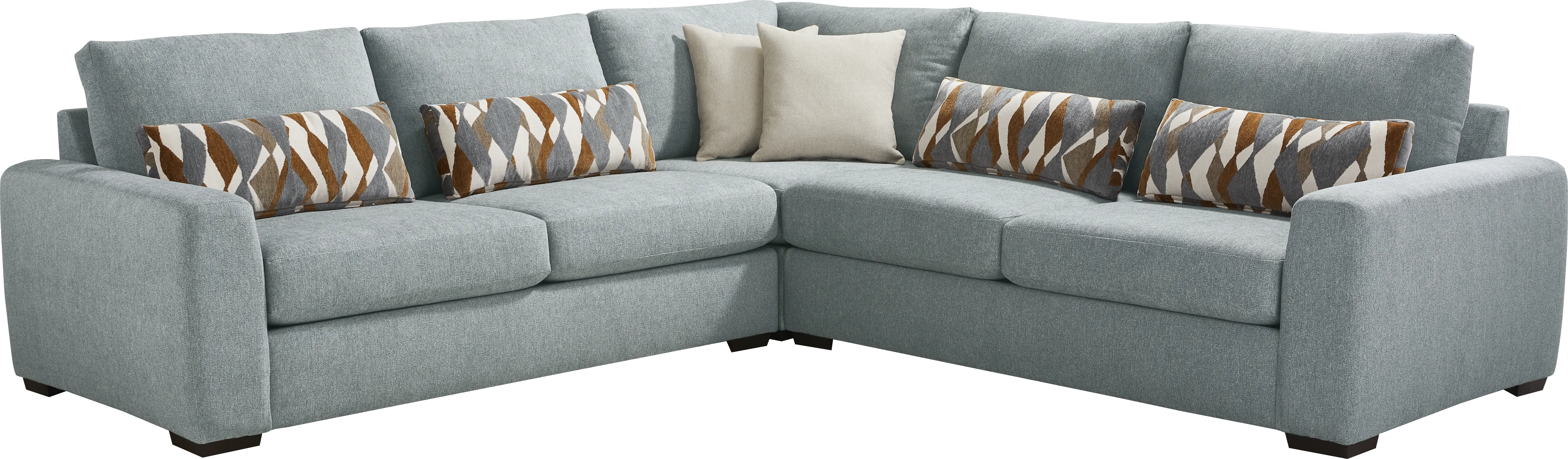 Alexander Blue 6 Pc Sectional Living Room - Thumbnail - Image 2