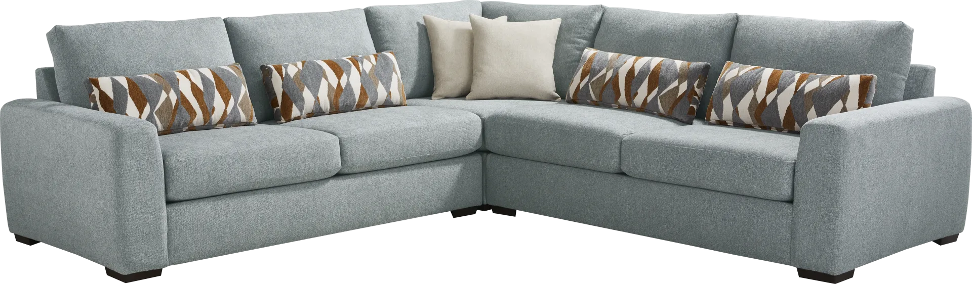 Alexander Blue 6 Pc Sectional Living Room - Image 2