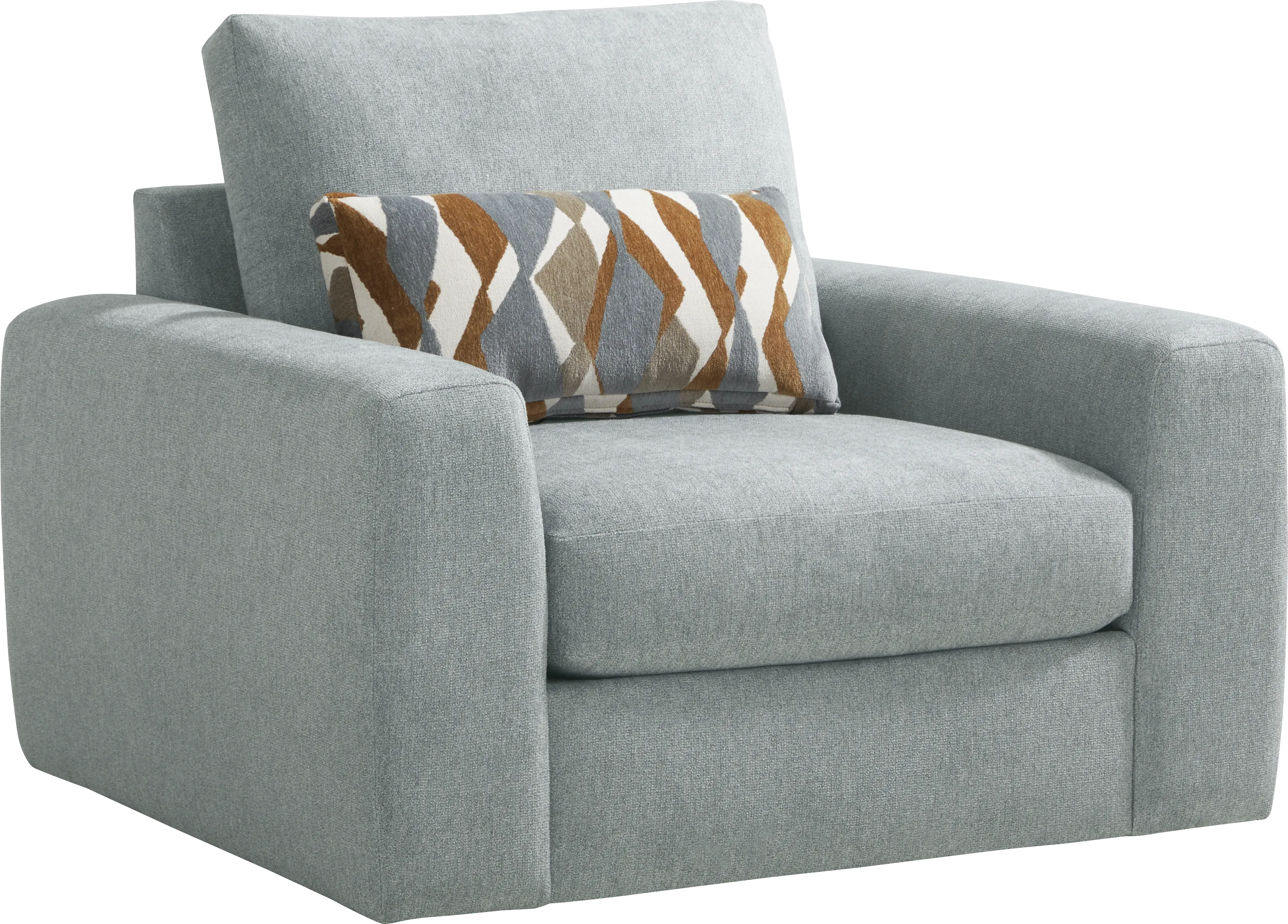Alexander Blue Swivel Chair - Thumbnail - Image 1