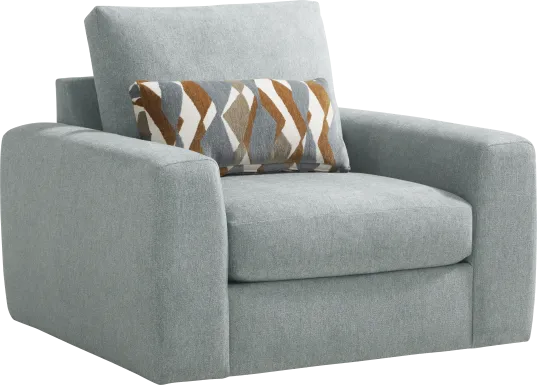 Alexander Blue Swivel Chair
