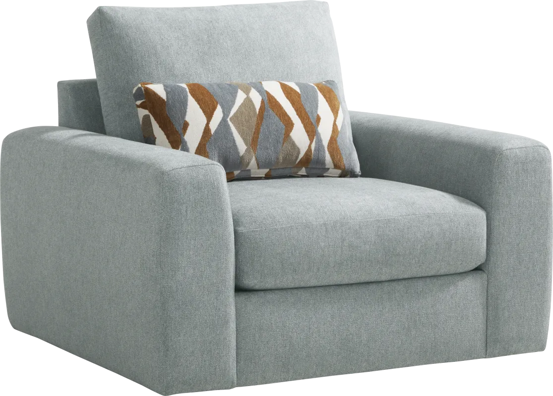 Alexander Blue Swivel Chair