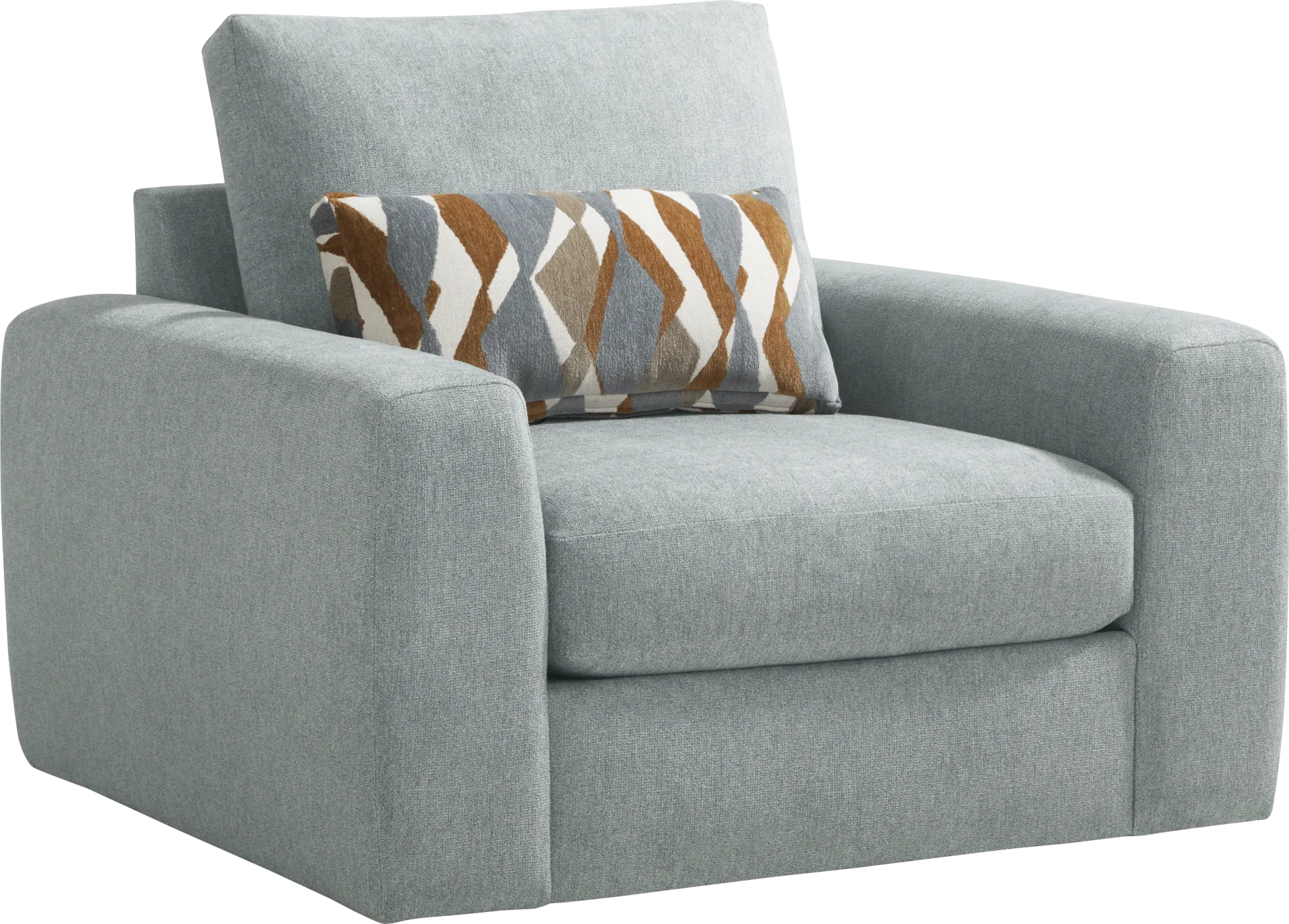 Alexander Blue Swivel Chair - Image 1