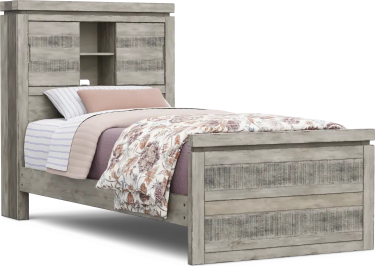 3 pc twin bookcase bed