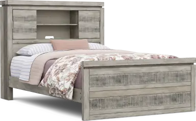 3 pc full bookcase bed