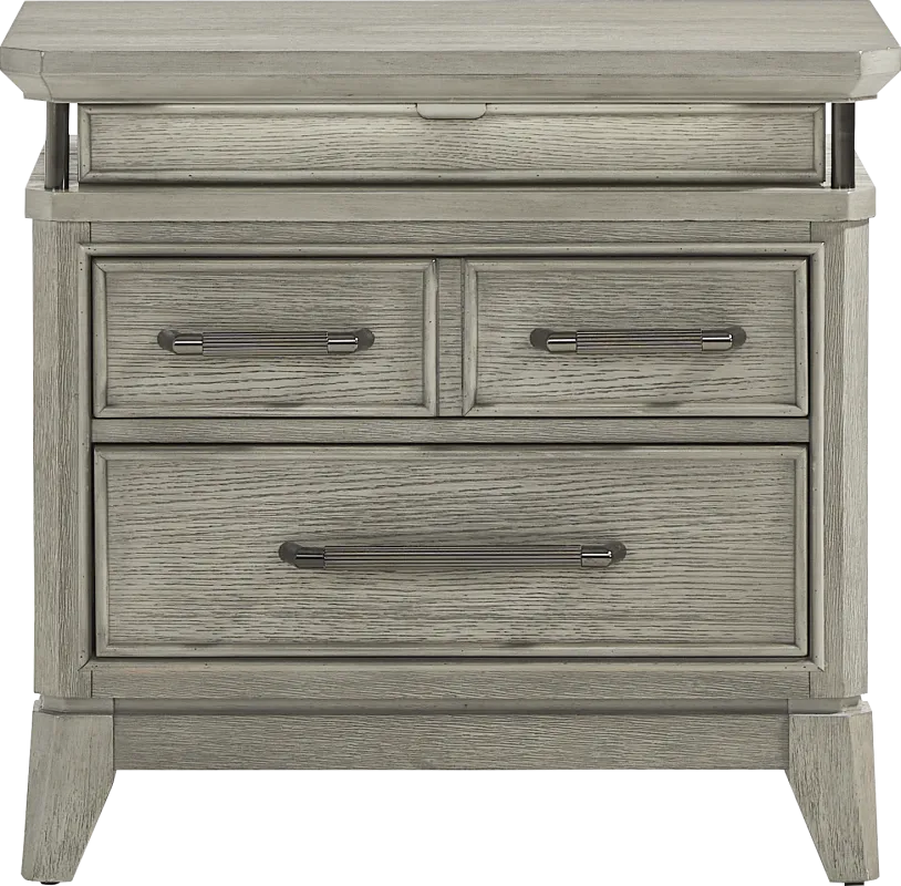 Heiress Gray Nightstand