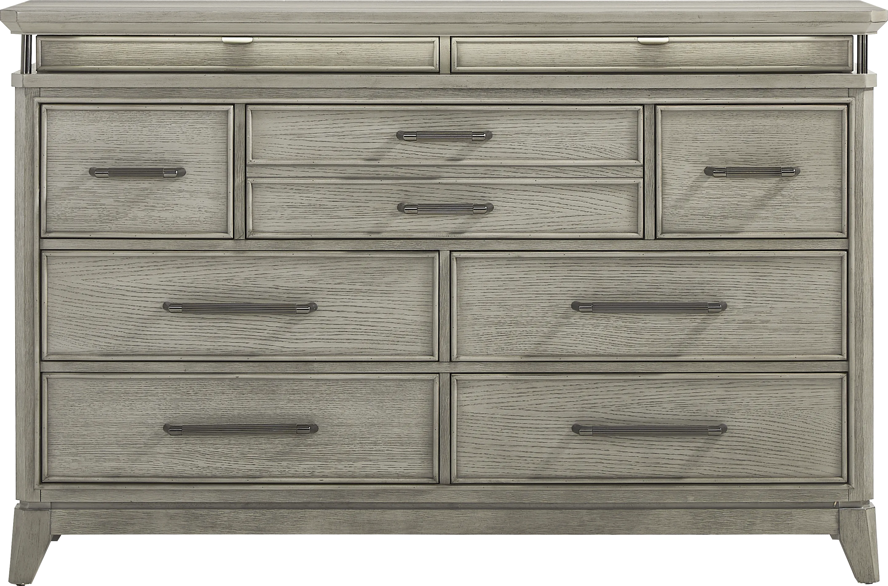 Heiress Gray 5 Pc Queen Upholstered Bedroom - Thumbnail - Image 4