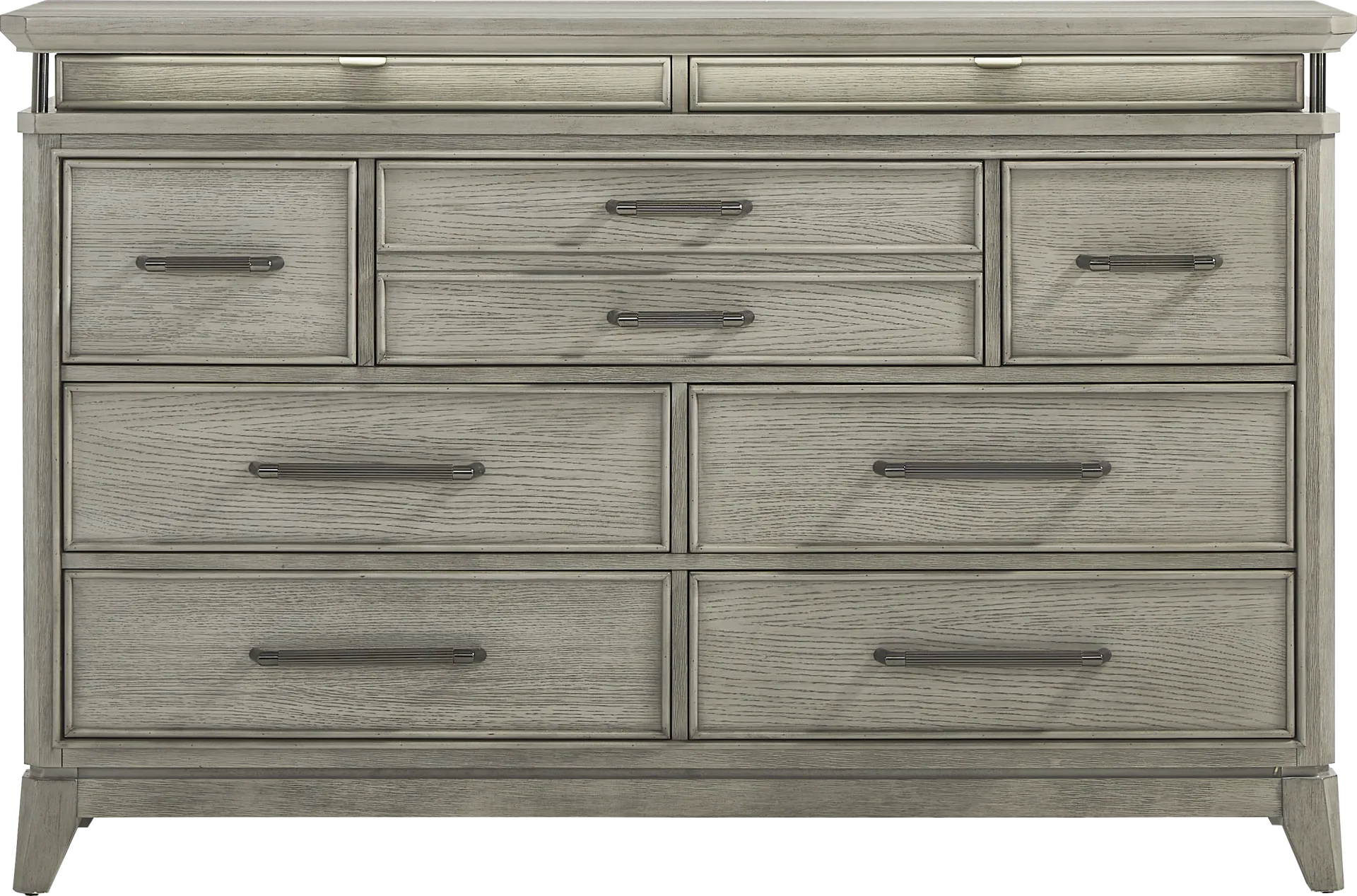 Heiress Gray 5 Pc Queen Upholstered Bedroom - Image 4