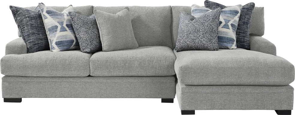 Bedford Park Gray 2 Pc Sectional with Chaise