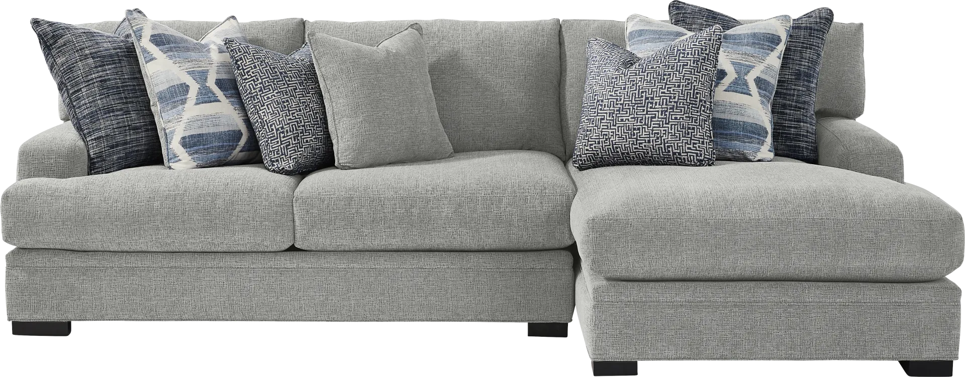 Bedford Park Gray 2 Pc Sectional with Chaise - Image 1